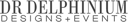 Logo of Dr Delphinium Designs + Events