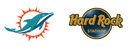 Logo of Miami Dolphins and Hard Rock Stadium
